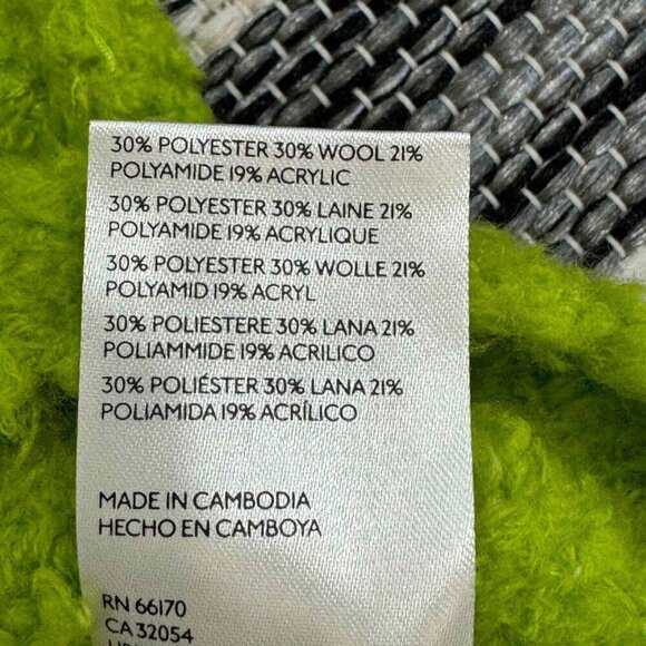 Free People Teddy Sweater Tunic Fuzzy Wool Blend Relaxed Pullover Green Sz Small - Picture 9 of 12